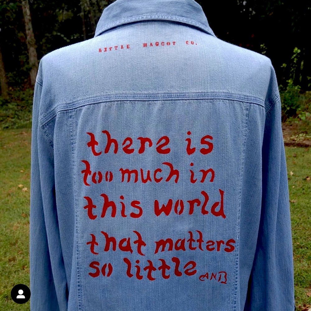 Little Maggot Co. Painted Button-Up Shirt